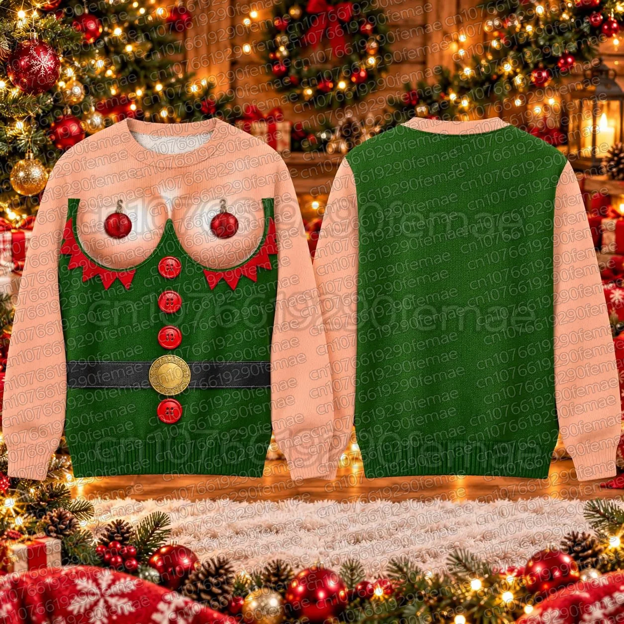 Funny Ugly Christmas Sweater for Kids Unisex Christmas Gift Red Pullover Sweatshirt Holiday Party Jumper Gift for Family Friends