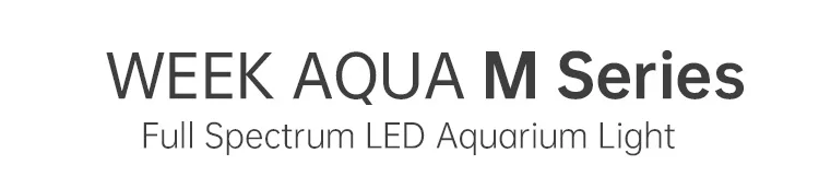 WEEK AQUA M Series Water Grass Lamp Straddle Headlight Panel Button Version APP Timing Dimming RGB-UV LED LAMP