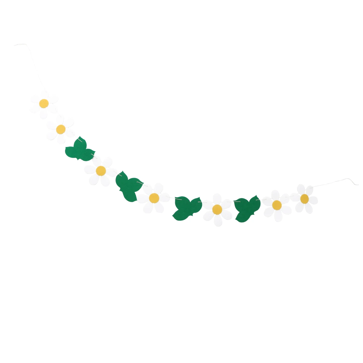

Daisy Banner Artificial Flowers Decor Wedding Party Hanging Bunting Bunting Felt Flag Christmas Decoration