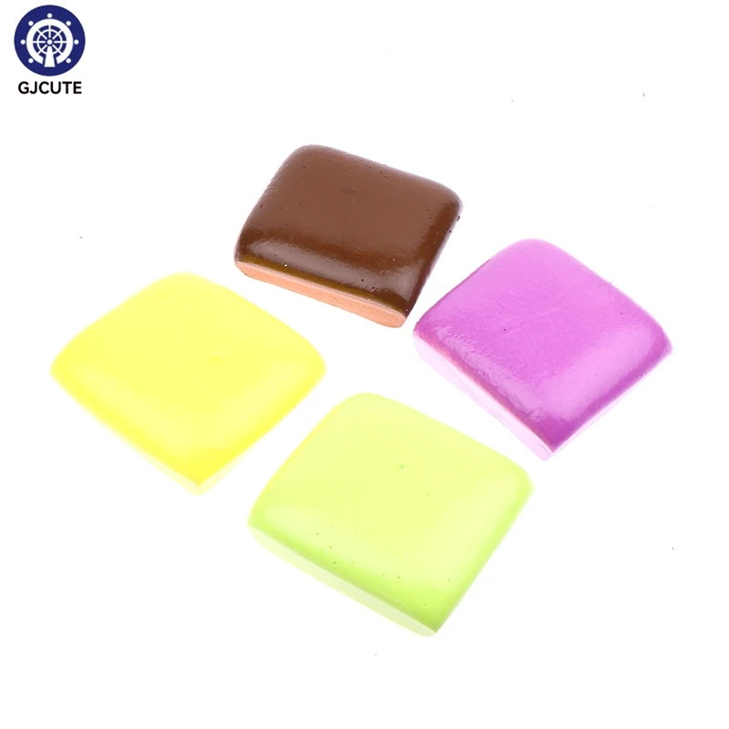 

Sticky Toast Slow Rebound Toys Soft Dessert Squeeze Party Relaxed Relief Sensory Squishies Clear Simulation Toys Gift