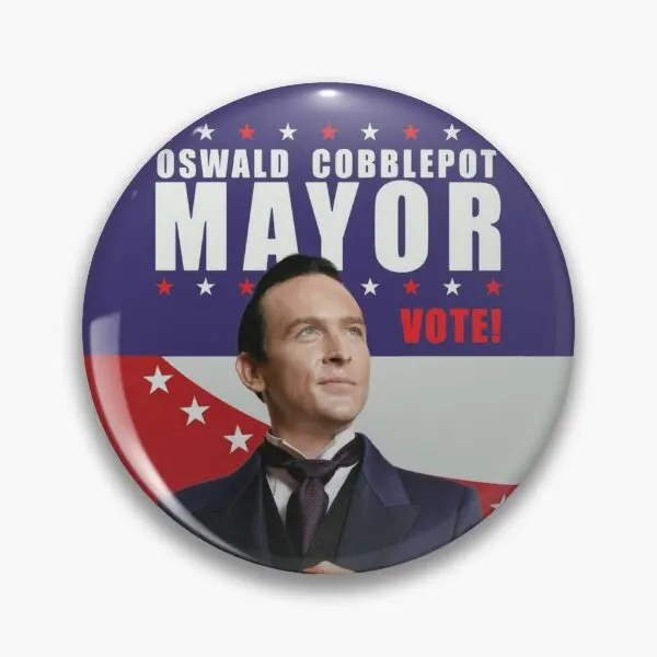 Oswald Cobblepot For Mayor  Soft Button Pin Decor Cute Creative Clothes Hat Metal Collar Brooch Badge Fashion Lapel Pin Women