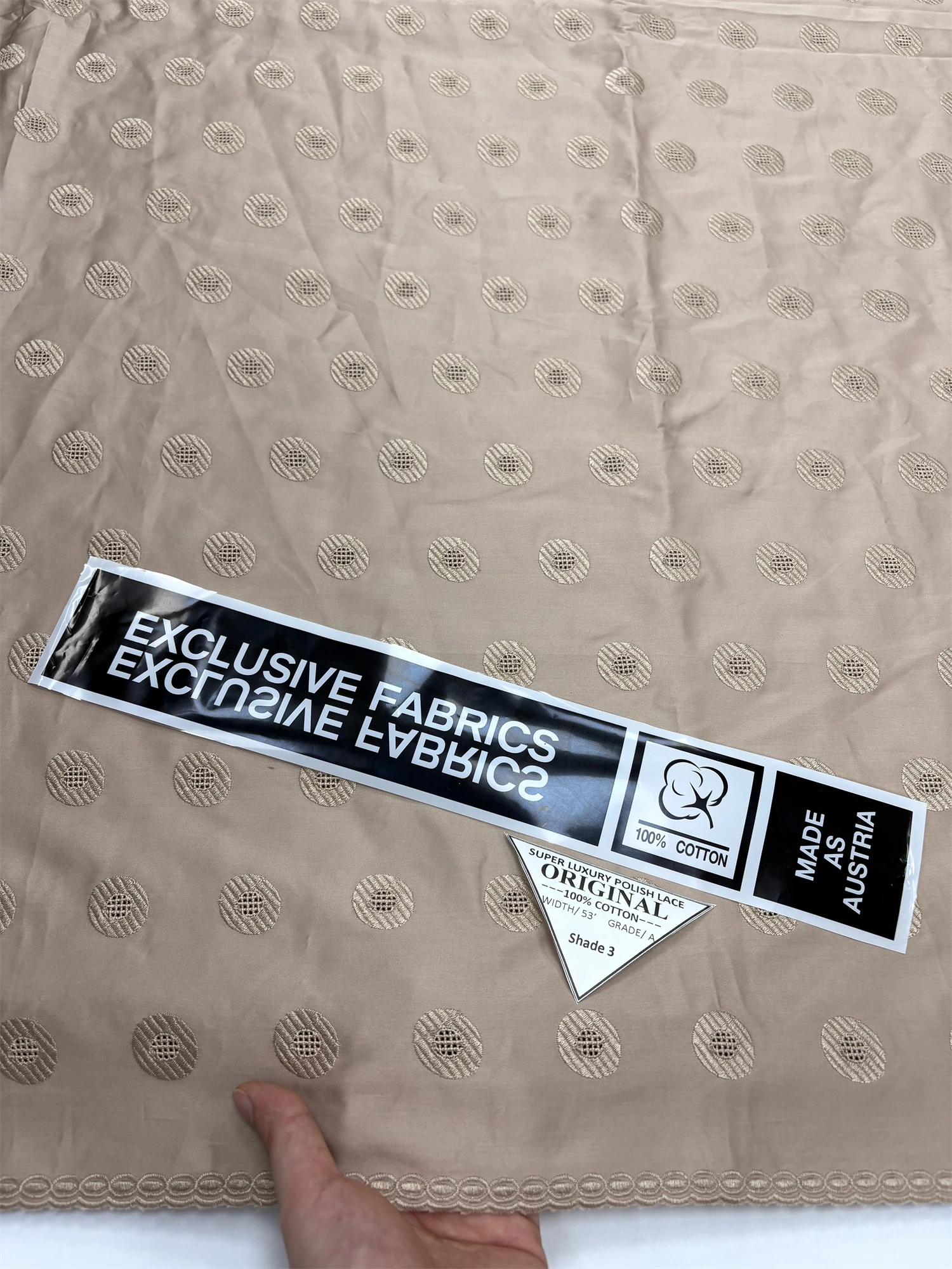 White Swiss Voile Lace In Switzerland High Quality 100% Cotton Polish Dry Men Dress Lace Fabric For Wedding Dresses Material Sew