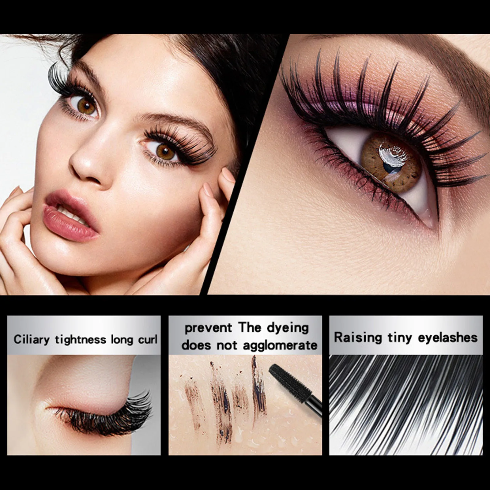 My Amazing Lashes Mascara Black 4d Silk Fiber Eyelashes Lengthening Mascara Waterproof Lash Black Eyelashes Extension Mascara