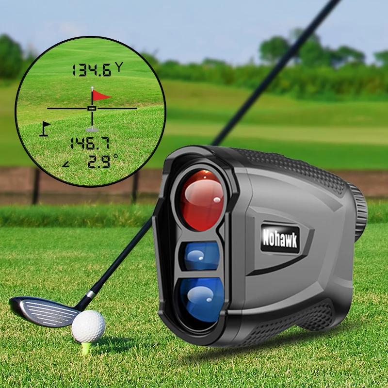 Nohawk Optical Laser Rangerfinders Golf USB 600M 1000M Range Finder With Angle Slope Compensation for Hunting Outdoor Promotions