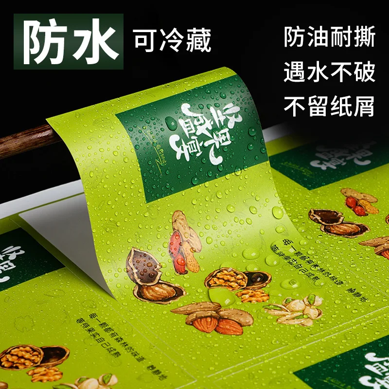 

Custom. Waterproof Stickers Custom Transparent PVC Self-Adhesive Label Custom New Year Trademark Sealing Paste Printing Sel