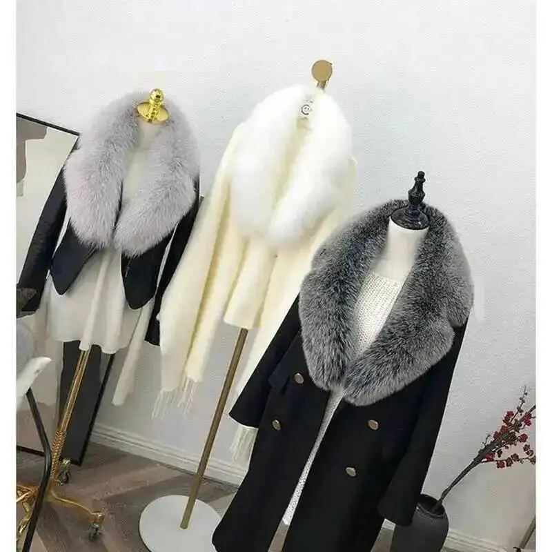 winter-new-women-100-natural-fox-fur-collar-coat-jacket-detachable-fluffy-shawl-ladies-luxury-large-size-neck-warm-scarf