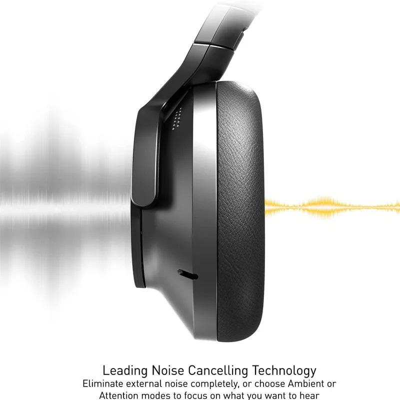 Беспроводные шумоподавляющие наушники Panasonic Technics, впечатляющее качество звонков и комфорт, цвет черный