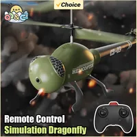 RC Helicopter 2.4G Remote Control Simulation Dragonflies Height Setting Mechanical Warjet Children's Toys for Kid Christmas Gift