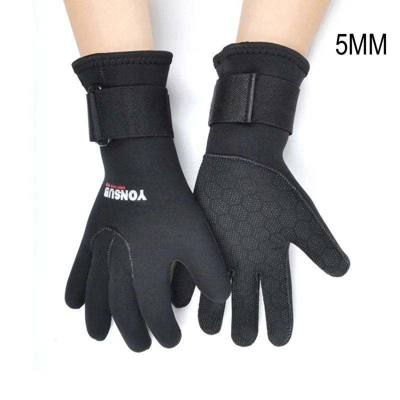 5MM Adult Neoprene Water Sports Diving Gloves Anti-slip Underwater Snorkeling Paddling Surfing Kayaking Canoeing Swimming Gloves