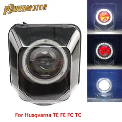 For Husqvarna 701 Enduro Motorcycle LED Headlight Angel Eyes Headlamp Wick FC TC TE FE 125 250 300 350 450 501 701 250i 300i