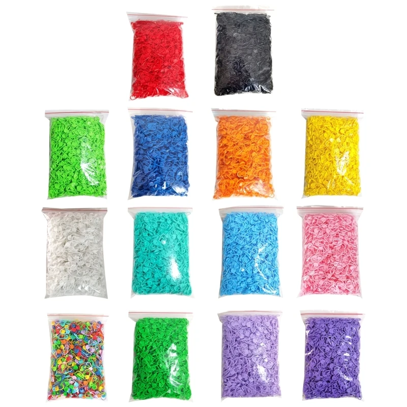 Bulk Pack of 1000 Crochet Stitch Counters in Vibrant Colors Plastic Positioning Buckle for Knitting and Crocheting