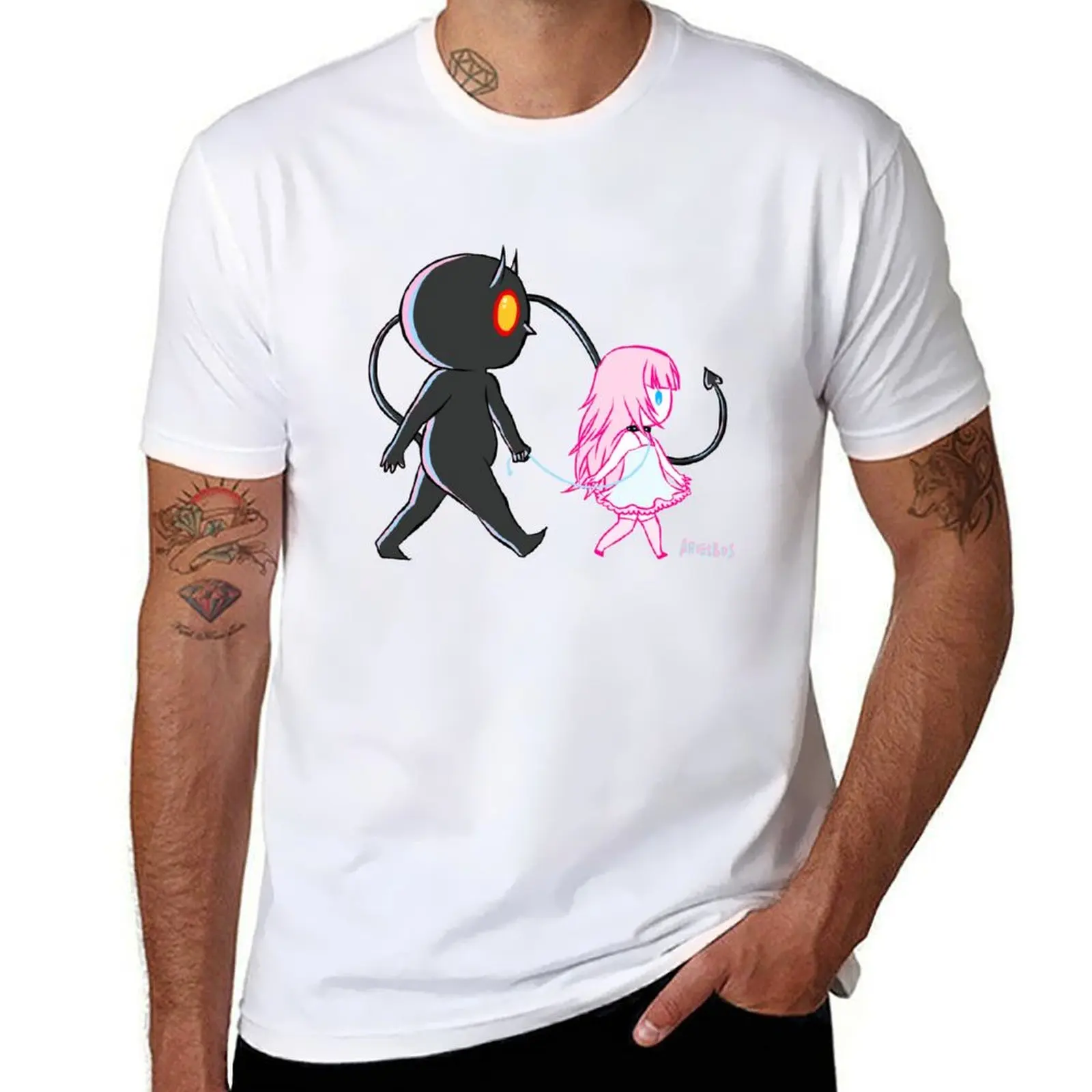 

Chibi DD & LG T-Shirt man tshirt man t shirts cotton T-Shirt