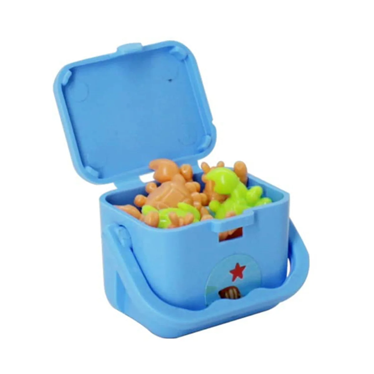 Fishing Games ,Spring&Wind-Up Toys with Mini Catching Fishnet & Storage Box,Lets Go Games