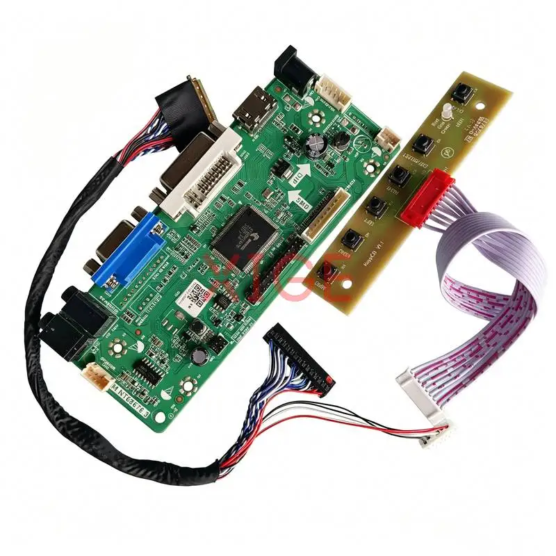 For B101AW03 CLAA101NB01 B101AW02 B101AW06 Controller Board Kit VGA DVI HDMI 1024x600 Laptop Monitor Screen LVDS 40-Pin 1024*600