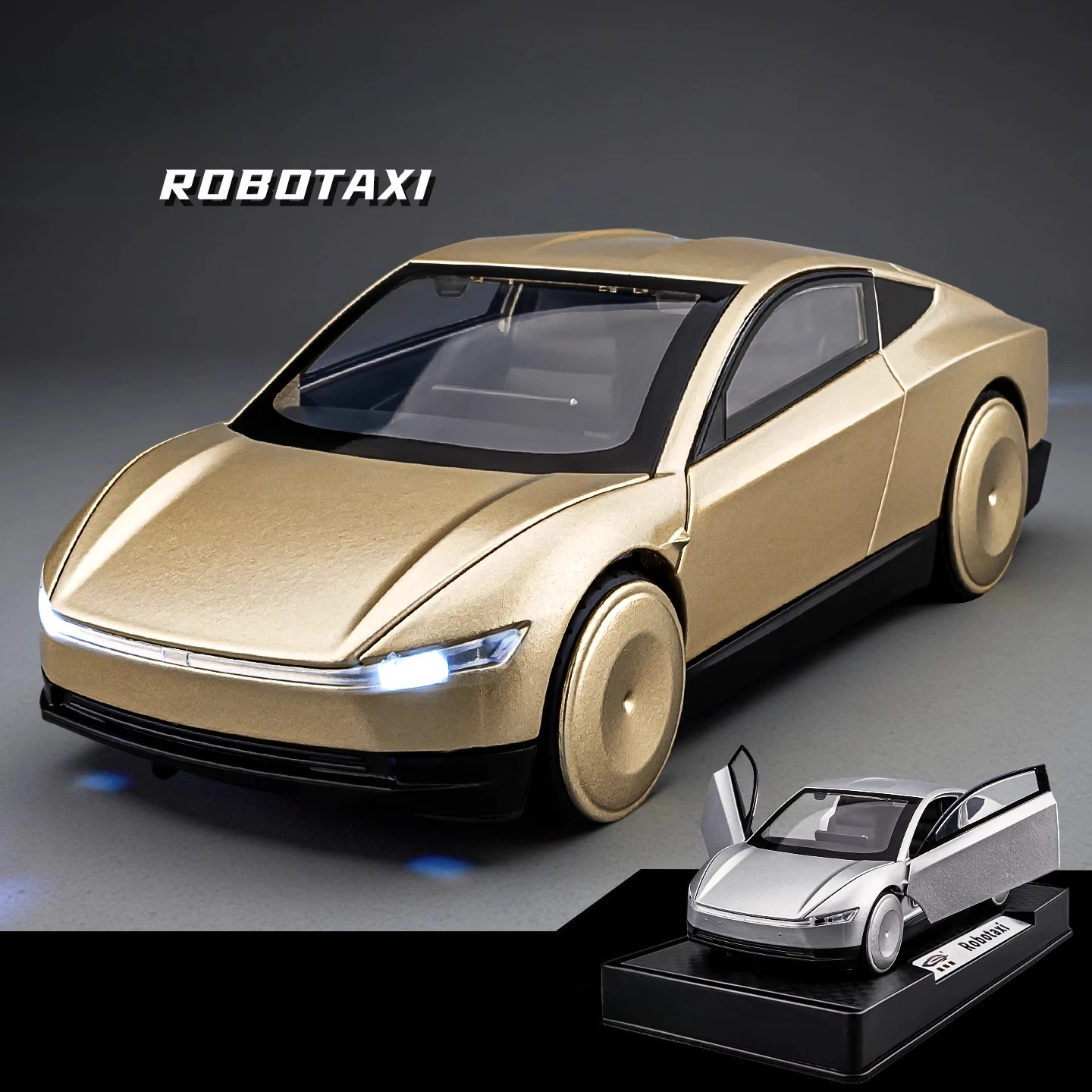 

1:32 Robotaxi без водителя, модель такси, имитация автомобиля, маленькая модель автомобиля, игрушечный автомобиль из сплава, игрушечный автомобиль для такси для мальчиков