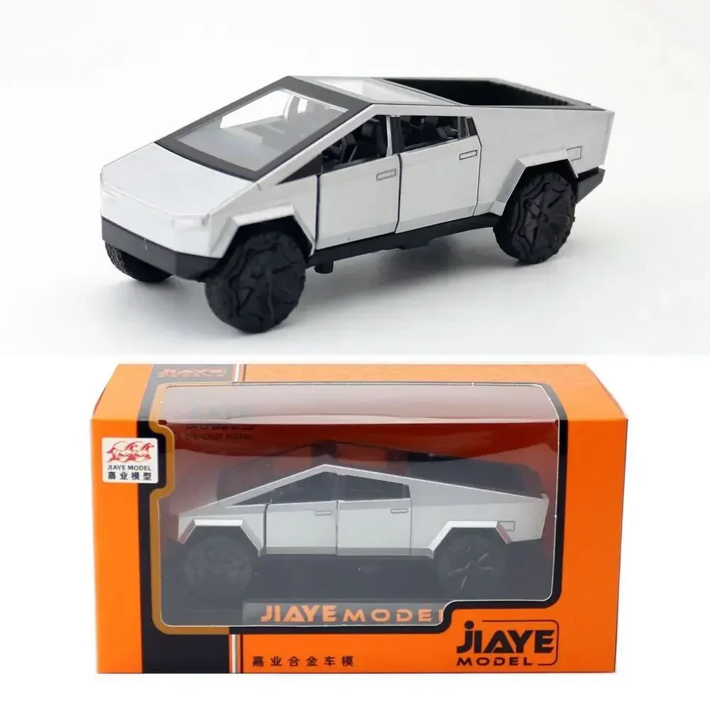 1:36 サイバートラック ピックアップSUV 合金製カーモデル ダイキャストメタルおもちゃ オフロード車 プルバックトラック サウンドライトおもちゃ コレクション