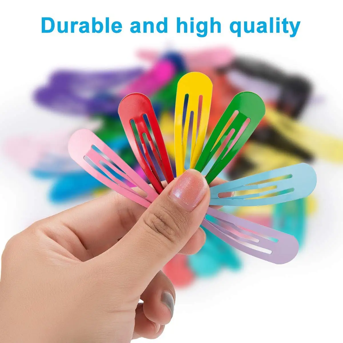 120/80/60Pcs Colorful BB Hair Clips for Girls Water Drop Shape Hairpin Princess Barrette Simple Snap Clip Girls Hair Accessories