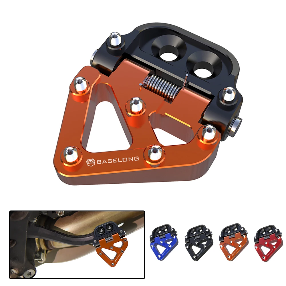 

Folding Rear Brake Pedal Step Tip Plate For KTM 250 300 350 450 500 SX-F SXF 2000-2016 250SX-F 300SX-F 350SX-F 450SX-F 500SX-F