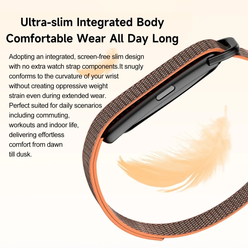 DS500 NO Screen Smart Bracelet Real-time Heart Rate Blood Pressure Body Temperature Monitoring Screenless ECG Smart Watch