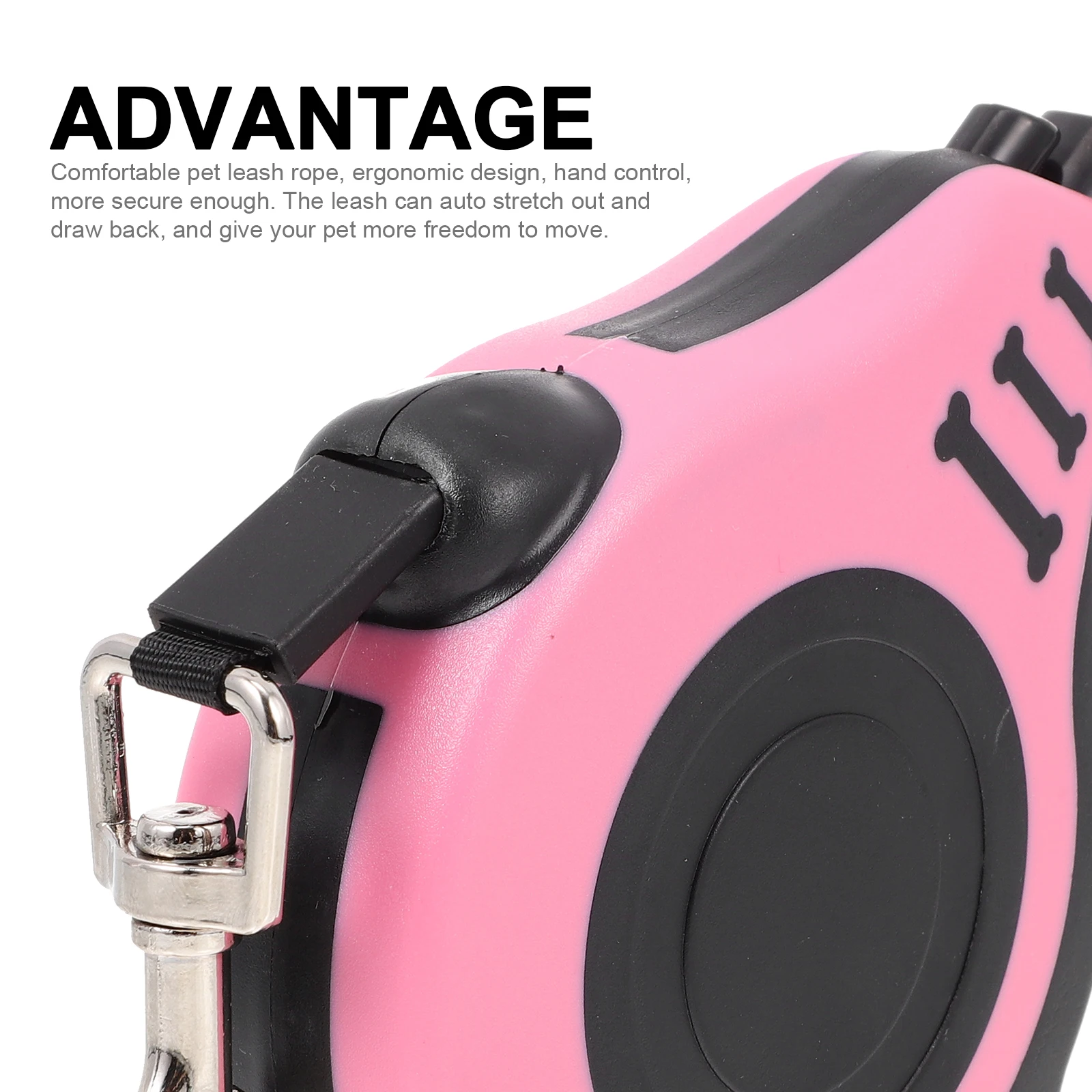 

Retractable Dog Auto Stretching Pet Training Ergonomic Design Durable Abs Material Dog Walking Leash Puppy Accessory Portable