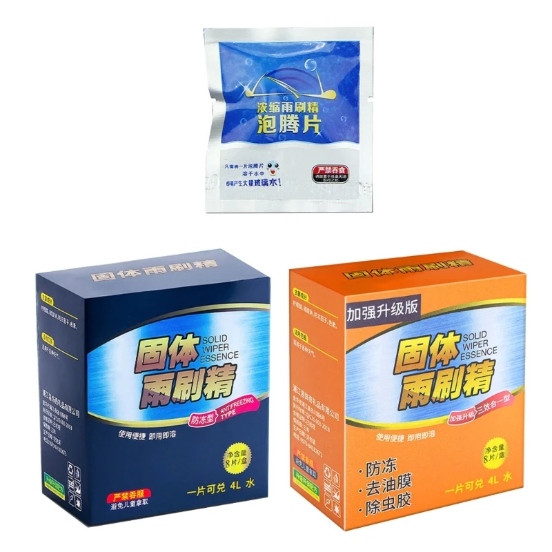 Freeze Resistant Windshield Cleaner Tablets Adjustable Dilution Ratio for Car