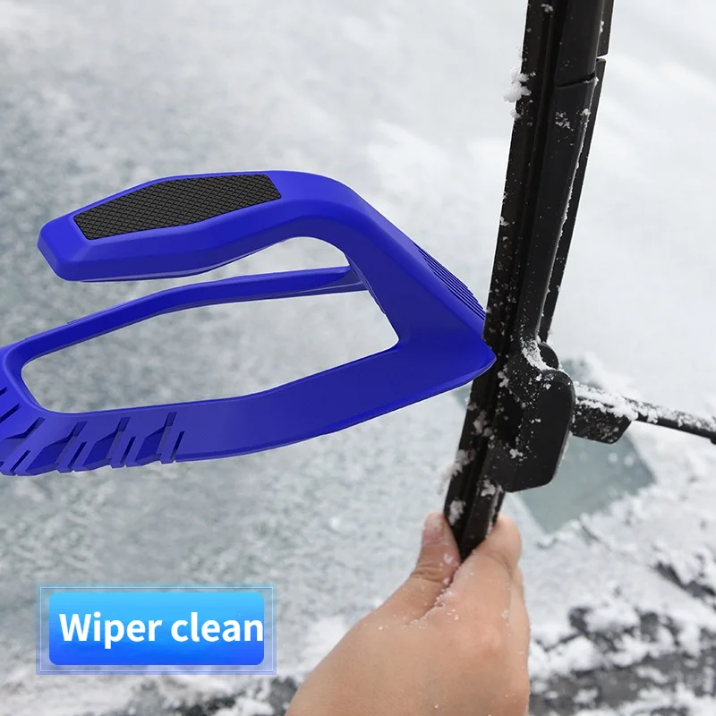 4-in-1 Car Ice Scraper Windshield Ice Breaker Quick Clean Glass Brush Snow Remover TPU Tool Auto Window Winter Snow Brush Shovel