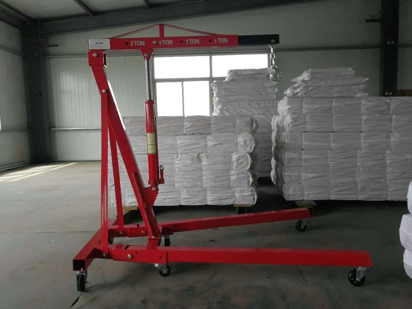 '2Ton 3Ton Mini mobile Portable pickup truck folding crane lift Hydraulic crane 2 ton engine crane for home use