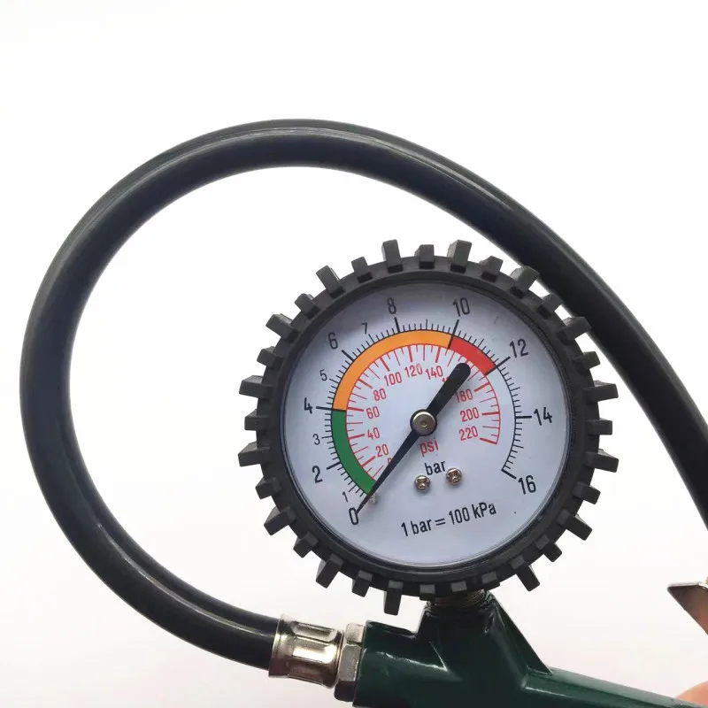 new digital High precision tire pressure gauge with inflatable head car tire pressure monitor count obviously add air pump gun