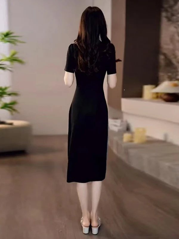 La Chapelle Faionable Denim Dr femmes été nouveau Design taille-collant jupe moulante taille haute a-ligne Midi Dr