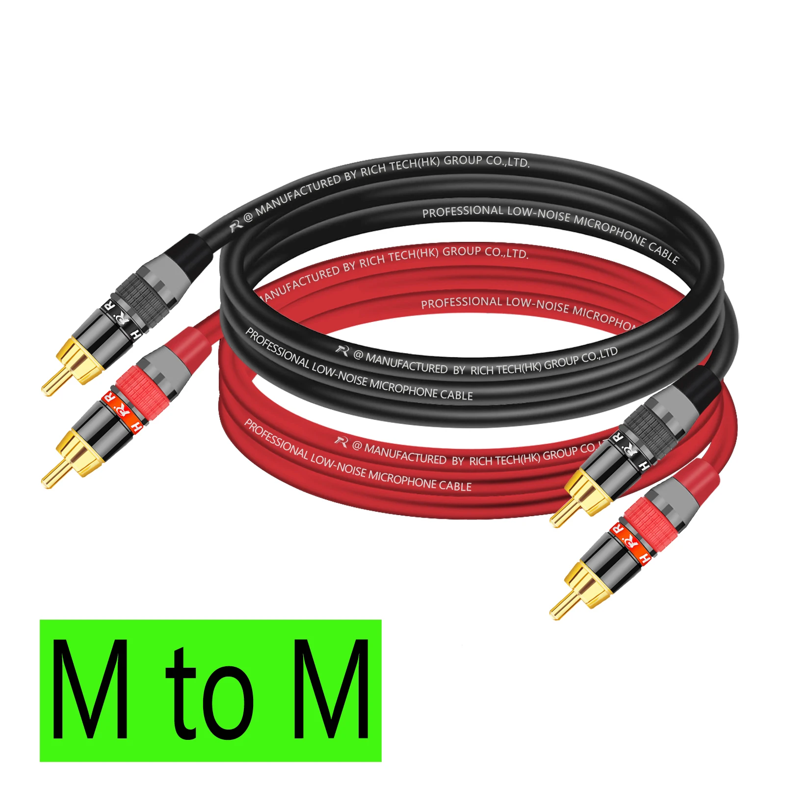 Câble Audio pour Home Cinéma HDTV TV DVD CD, Boîtier de Haut-Parleur, Alimentation, Directions RCA vers RCA Mâle/Femelle vers Mâle/Femelle, Mx, 2 Pièces/Paire