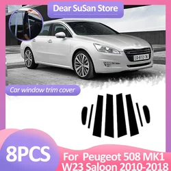 ํธ์กฐ 508 MK1 W23 ์ด๋กฑ ์ฉ 8pcs ์๋์ฐจ ์ฐฝ ํธ๋ฆผ ์ปค๋ฒ 2010 ~ 2018 2012 B C ์ด ๊ธฐ๋ฅ ํฌ์คํธ ๋์ด ์คํฐ์ปค ๊ดํ ์ก์ธ์๋ฆฌ
