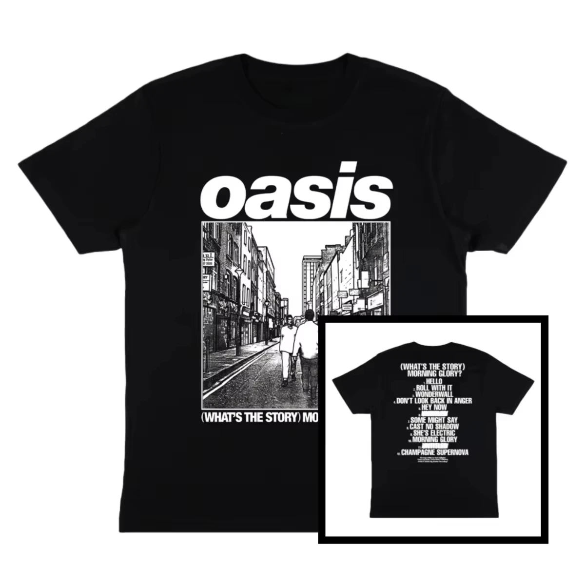2026Oasis What’s The Story Morning Glory Album Illustrated Cotton T-Shirt Men and Women Spring Summer New Arrivals Fashion Shirt