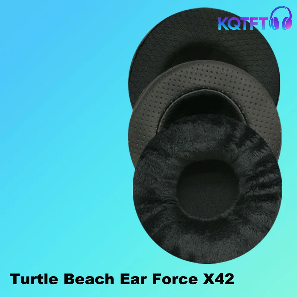 Replacement Ear Pads for Turtle Beach Ear Force X42 Parts Leather Cushion Velvet Earmuff Headset Sleeve Cover