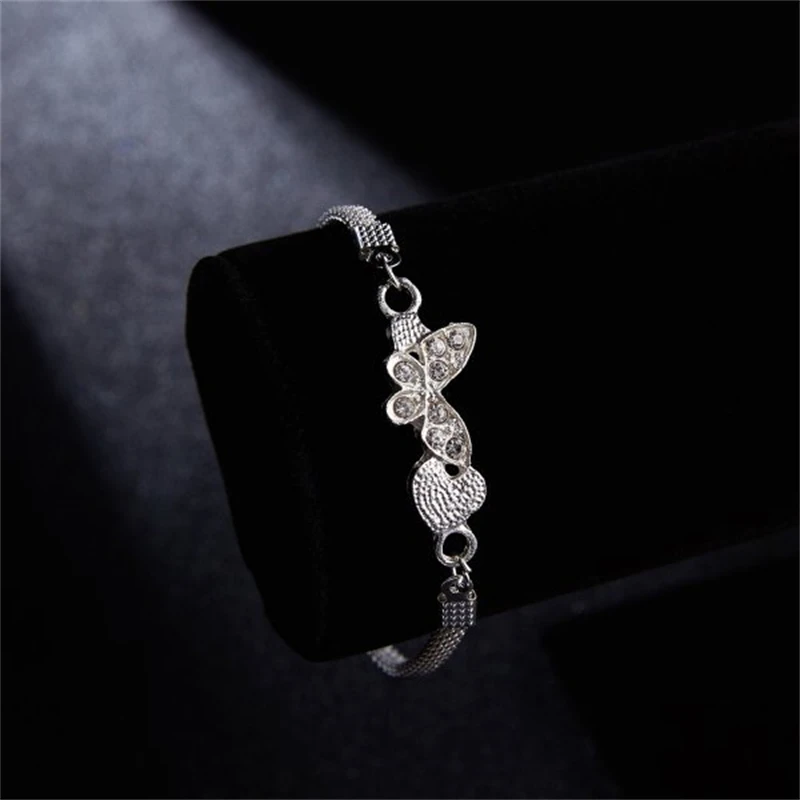 Rhinestone Infinity Bracelet For Women Men 8 Number Shape Pendant Jewelry Charm Blange Couple Bracelets For Lover Friend Gifts