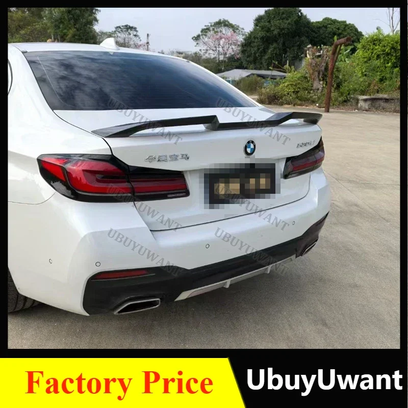 For BMW G30 G38 5 Series 525 530 540 Rear Wing V Style Sport Body Kit Accessories Real Carbon Fiber 2018-2023