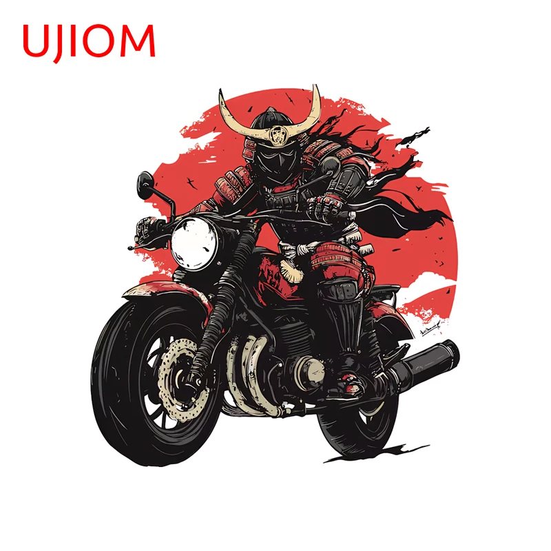 UJIOM Japanese Ronin Biker Wall Sticker Trendy Creative Scratch Proof Decal Suitable For Laptop Water Bottle Decor Accessories