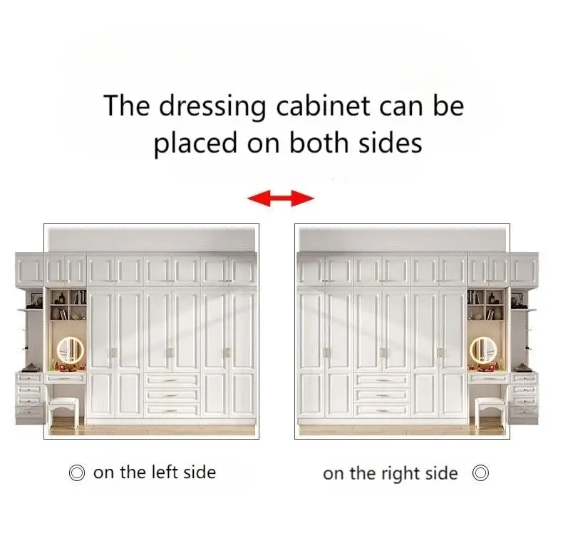 مصنع مخصص الأبيض المنزل خشبية شقة فتح الباب الاقسام غرفة نوم خزانة مرحاض خزانة خزانة