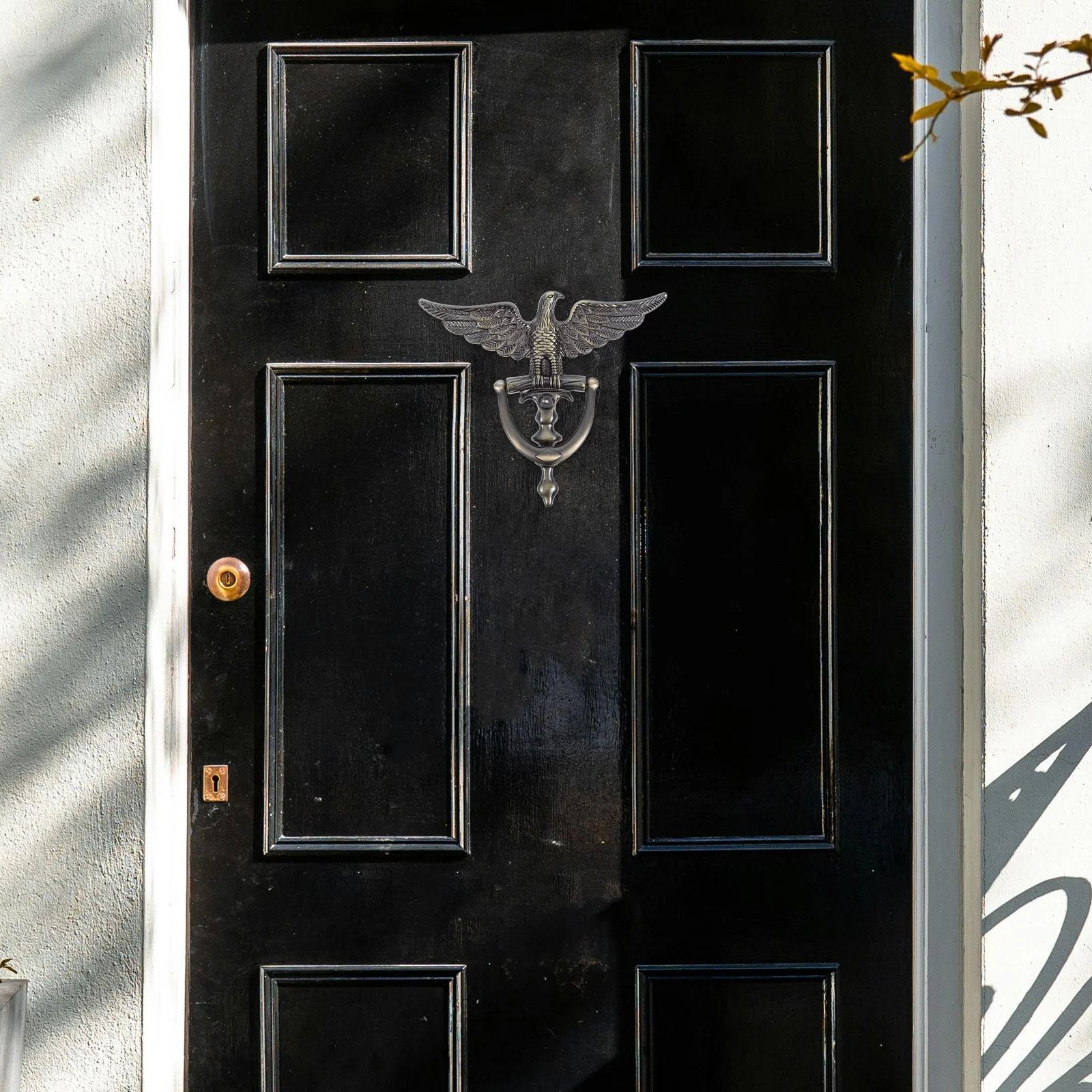 

European Style Eagle Head Door Knocker Zinc Alloy Durable Front Door Security Knocker Peephole Viewer Replacement