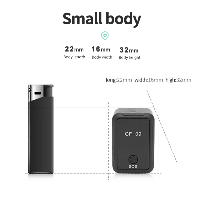 Mini rastreador gps proteção de segurança anti-roubo rastreadores portáteis localizador de precisão dispositivo de rastreamento de gravação anti-lost