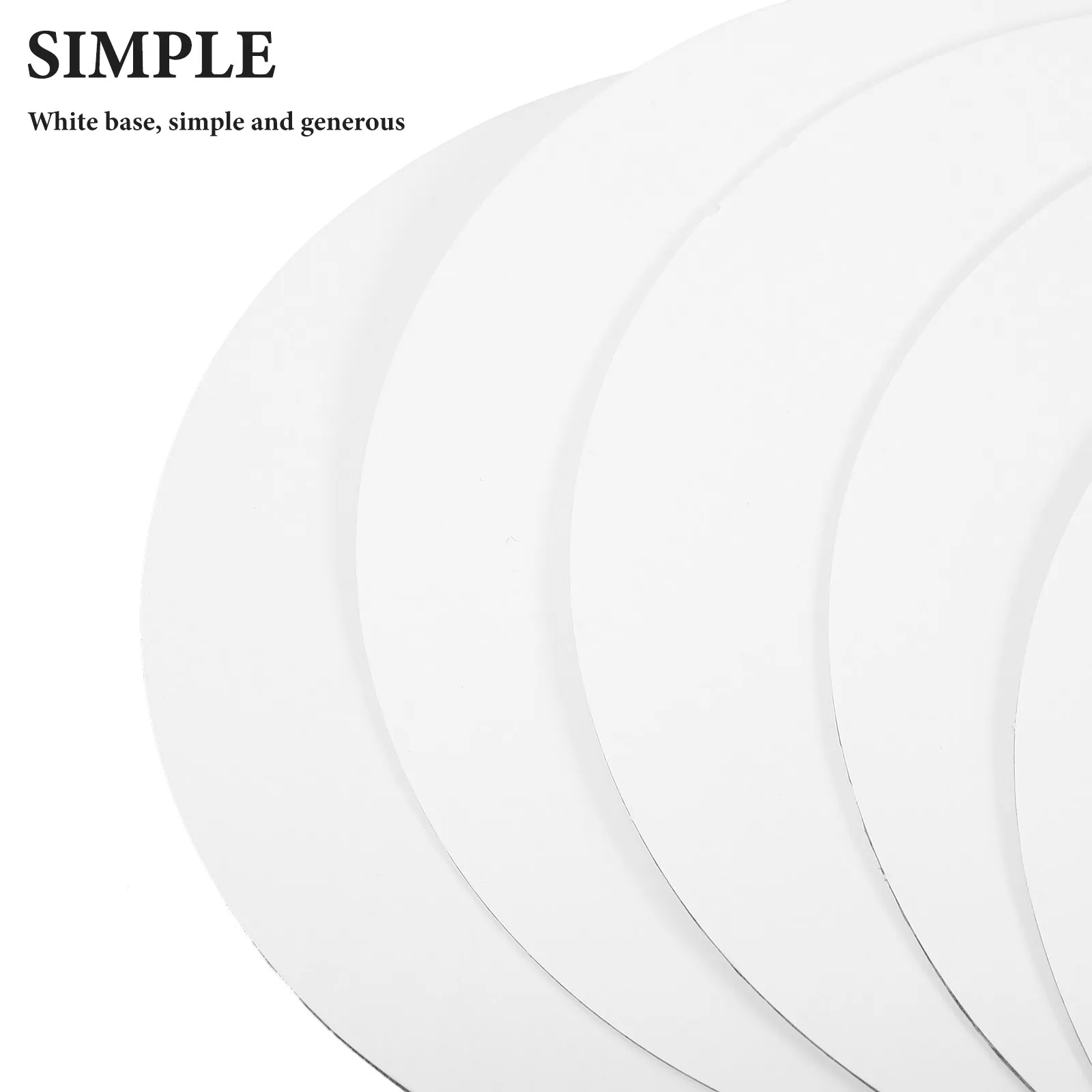 20Pcs Cake Box Inserts Disposable Paper Cake Boards Round Bottom Display Trays Birthday Wedding Dessert Serving Plates