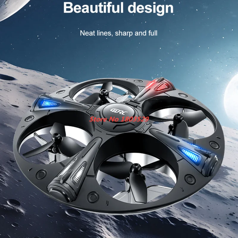 Mini RC UFO Drone LED Light Gesture Sensor Quadcopter Anti-collision Induction Flying Ball Dron RC ของเล่นสําหรับของขวัญเด็กของเล่น