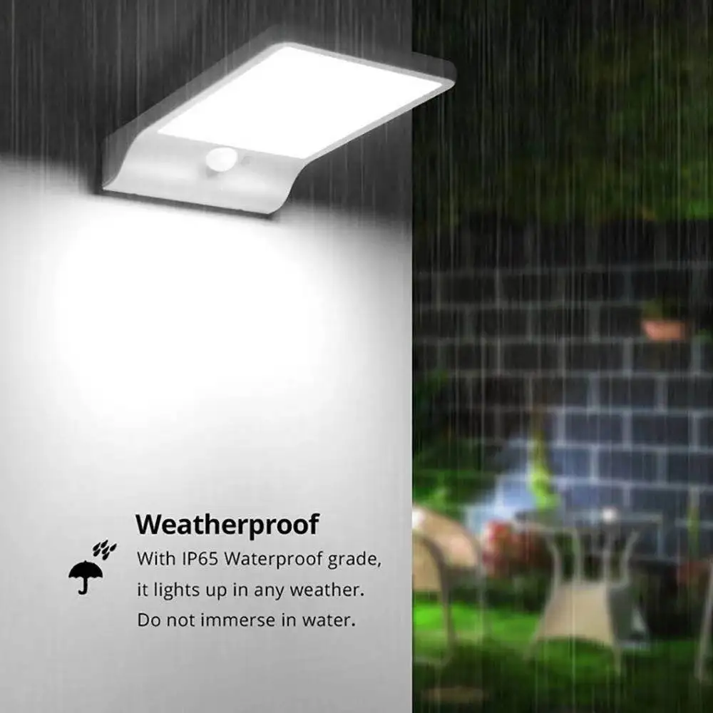 

Наружная Водонепроницаемая наружная Индукционная стена на солнечной батарее для внутреннего двора, улицы, искусственная стена с 48 светодиодами