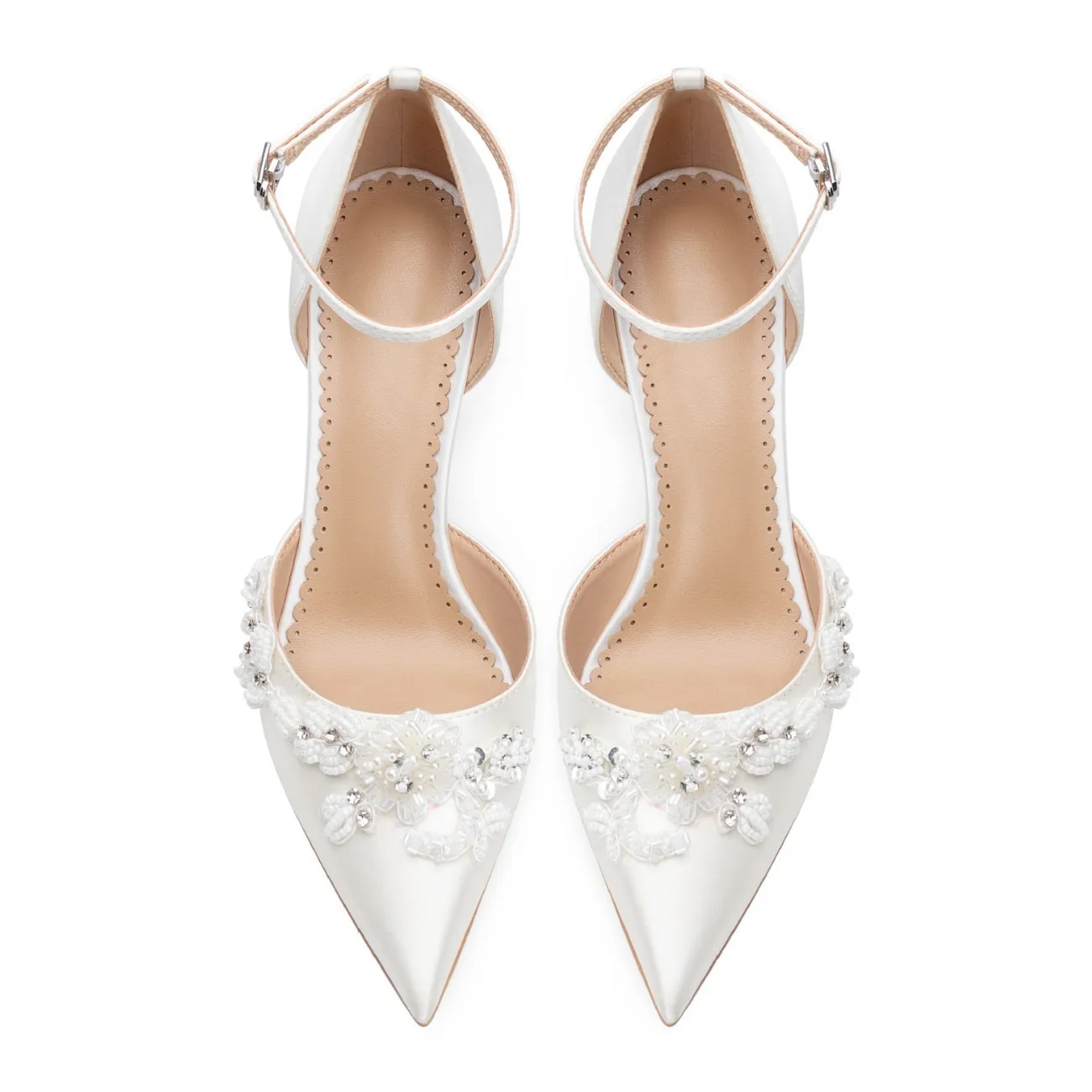 

White Women Heels Elegant Heel Women's Shoes Designer Luxury Heels Bride Wedding Shoe Bridals Heel Y2K Stiletto Heels