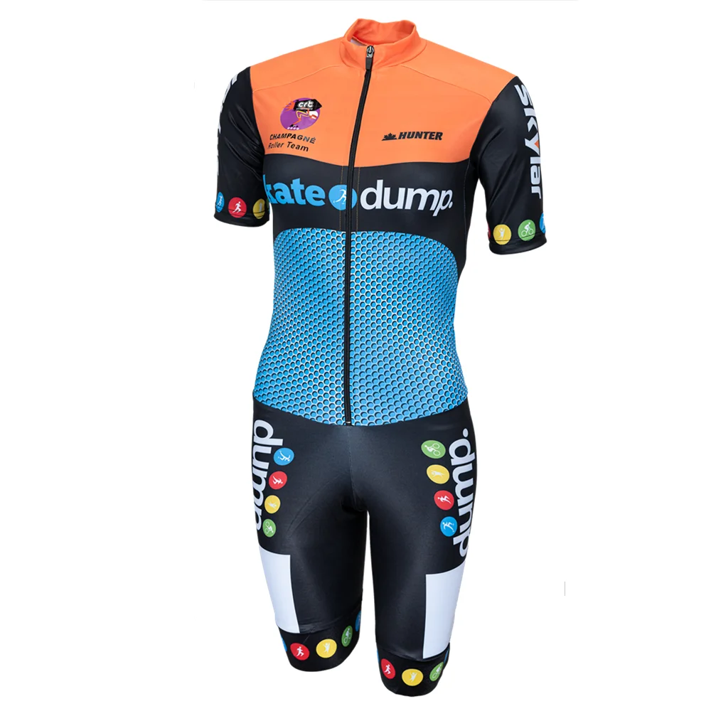 

Powerslide Speed skating suit women inline speed Skate set cycling jumpsuit roller ropa ciclismo skating set summer bike clothes