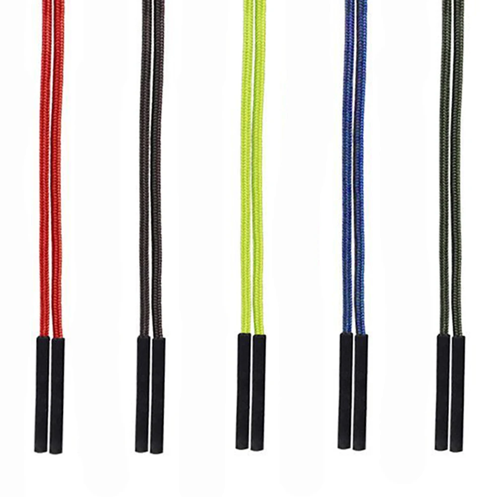 

5Pcs Anti-Slip Eyeglass Retainer Adjustable Eyeglass Chain Strap in Red Blue Black Brown Green Prevents Glasses Falling during