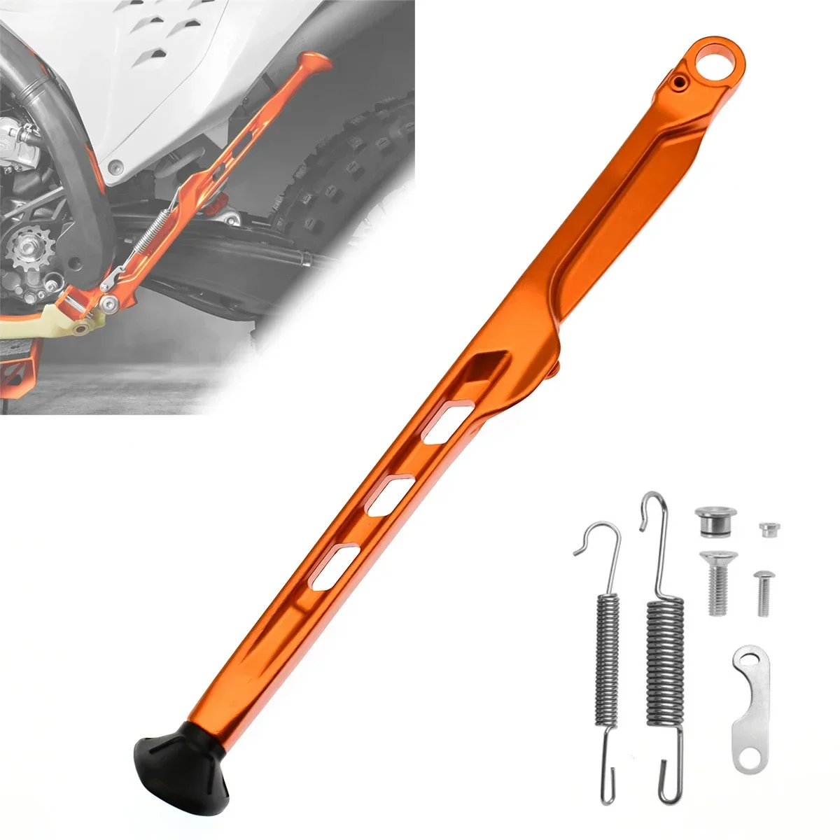 

For KTM EXC EXCF XCW XCF-W XC XCF 125 150 250 300 350 450 2023 2024 Enduro Motocross Kickstand Side Stand Kickstand Spring