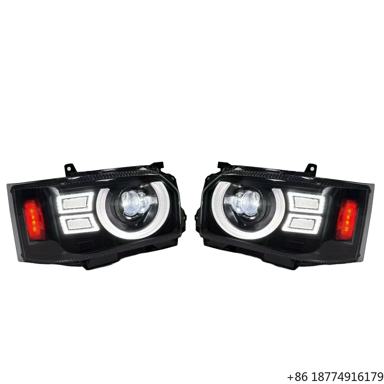 

12V 50W Repacking 2014-2019 Modify Hilux Vigo Headlight Assembly LED DRL Daytime Running Light OEM