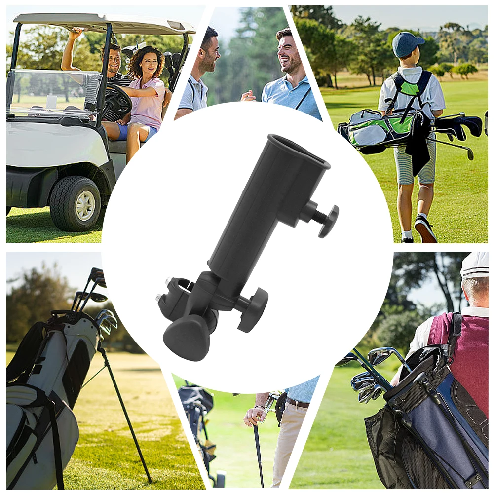 Cart Umbrella Holder Multifunction Trolley Umbrella Holder Adjustable Angle Umbrella Mounting Device for Golf Cart Wheelchair