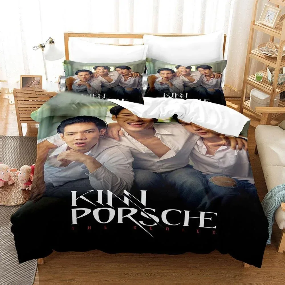 

3D Printed KinnPorsche Mileapo Bedding Set Duvet Cover Bedroom Comforter Single Twin King ​Size Quilt Cover Home Textile
