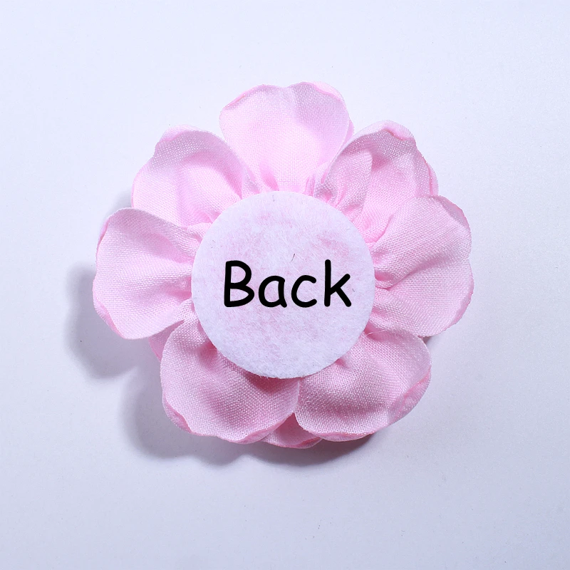5PCS 8CM Nieuwe Verbrand Rand Satijnen Stof Bloemen Voor Kleding Decoratie Kunstmatige Bloem Voor Bruiloft Uitnodiging